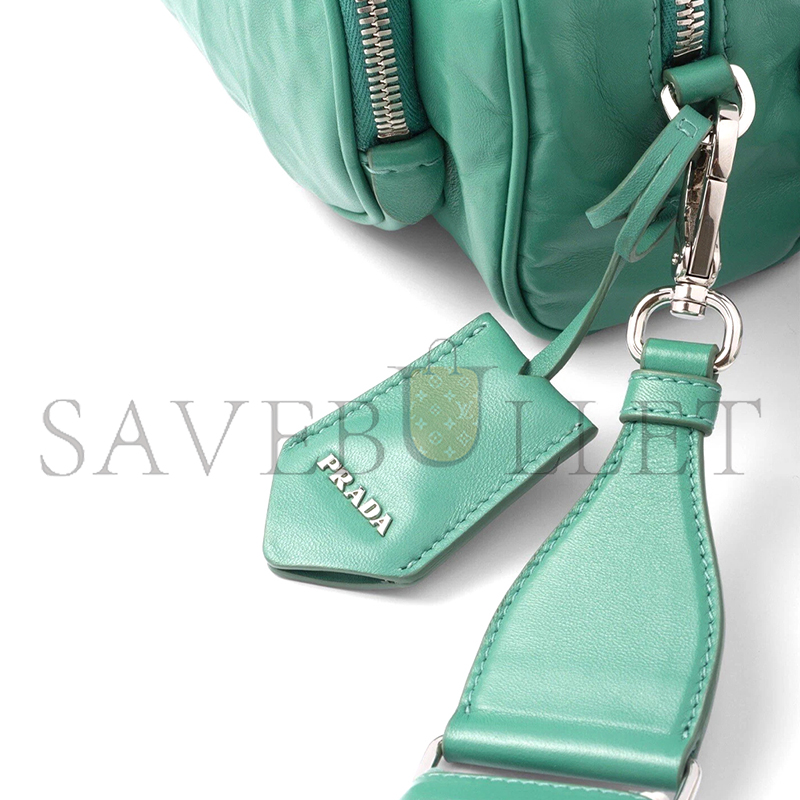 Pra*a nappa antique leather multi-pocket shoulder bag 1bh198 (22*10.5*7cm)